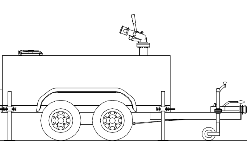 1800L Foam Tank Trailer