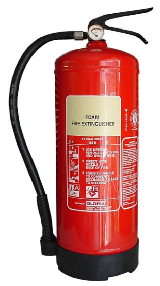 German-Engineered Gloria S9DLWD – 9-Litre AFFF Foam Fire Extinguisher, Lightweight & Marine-Approved for Class A & B Fires