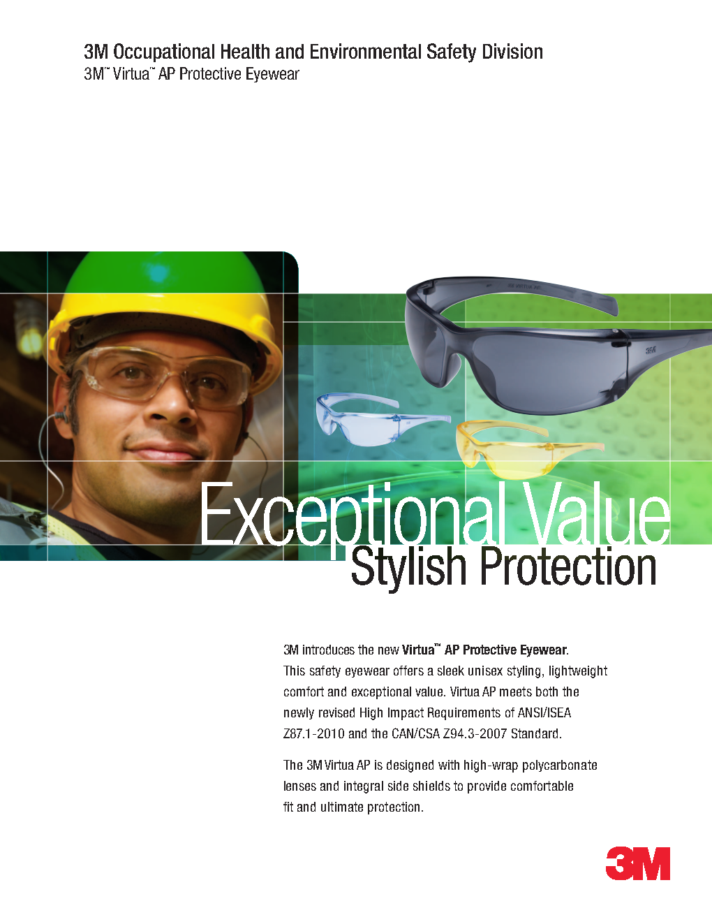 3M™ Virtua™ AP Protective Eyewear, Gray Hard Coat Lens, Model: 11815-00000-20: Stylish gray safety eyewear with wraparound protection and scratch-resistant lens—built for industrial clarity and comfort. - Image 2