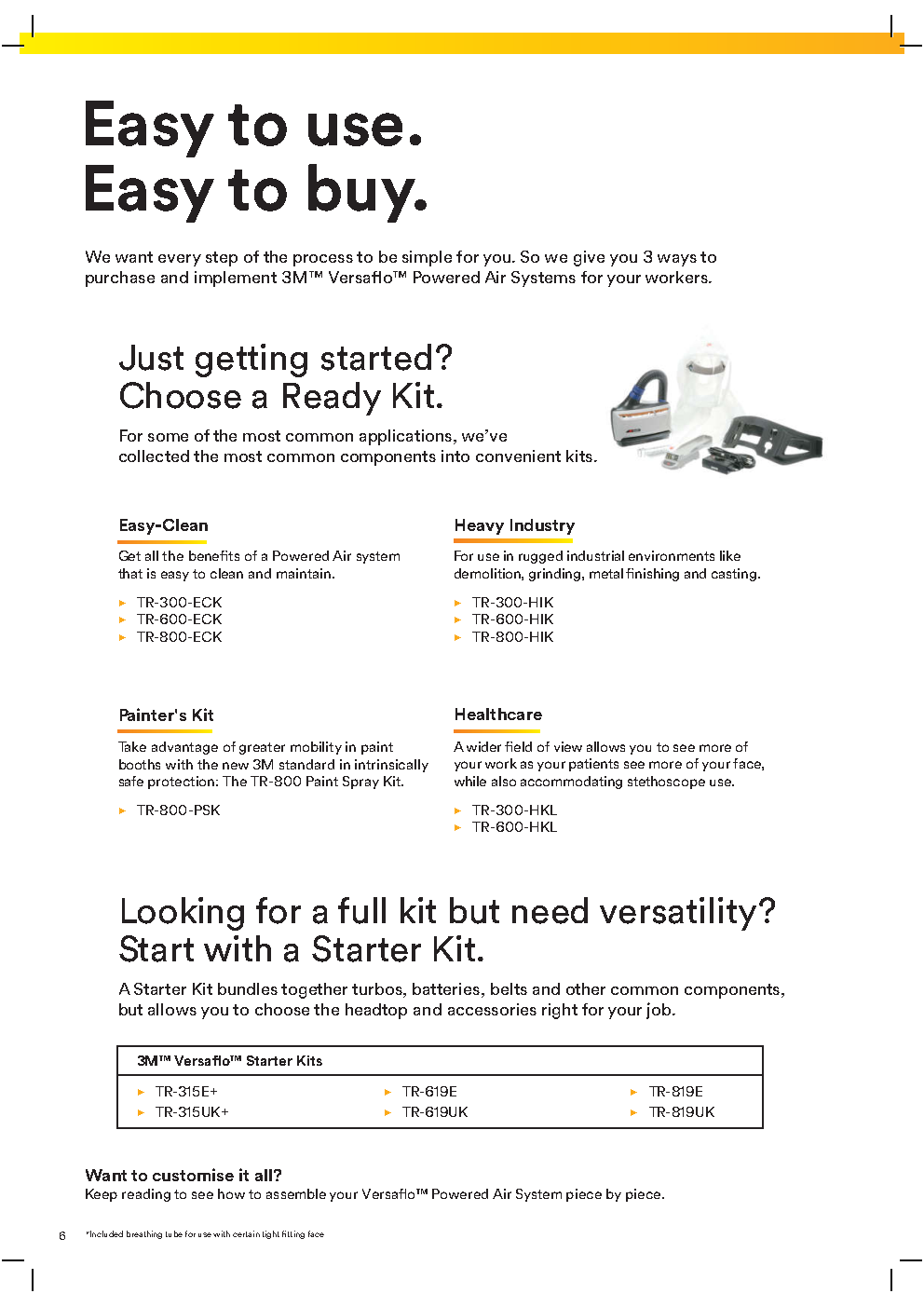 3M™ Versaflo™ Intrinsically Safe Powered Air Turbo Starter Kit, TR-819E - Ultimate respiratory protection for explosive environments - Image 7