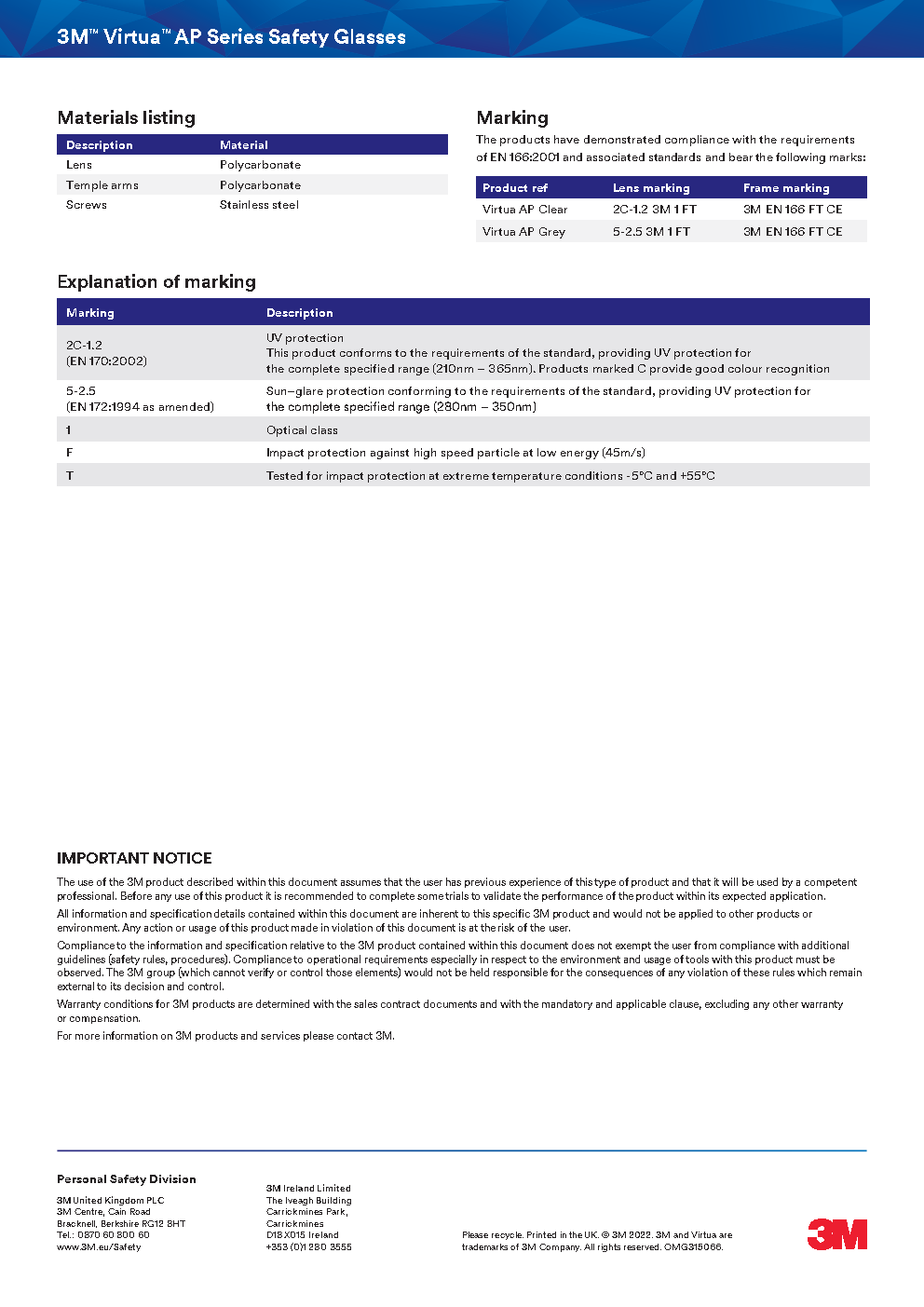 3M™ Virtua™ AP Protective Eyewear, Clear Lens, Model: Lightweight wraparound safety eyewear with integrated side shields—combining clarity, comfort, and ANSI-rated protection.11819-00000-20: - Image 6