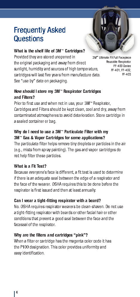 3M™ Multi Gas/Vapor Cartridge 6006: Versatile multi-gas cartridge for broad-spectrum protection—engineered for safety, comfort, and compatibility. - Image 16