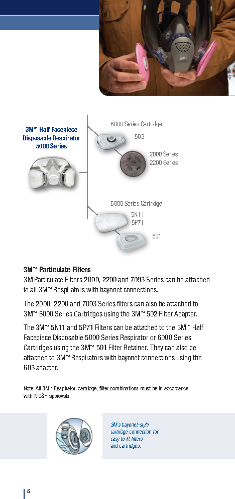 3M™ Multi Gas/Vapor Cartridge 6006: Versatile multi-gas cartridge for broad-spectrum protection—engineered for safety, comfort, and compatibility. - Image 14
