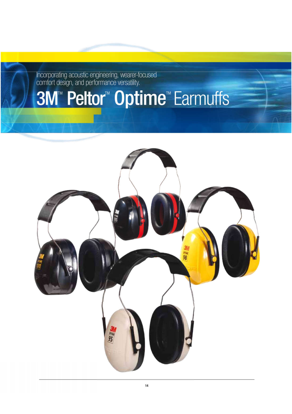 3M™ PELTOR™ Optime™ 105 Earmuffs H10A; Maximum Protection: Premium, Double-Shell Earmuffs for Extreme Noise (NRR 30 dB), Ultimate Comfort, Over-the-Head Design. - Image 5