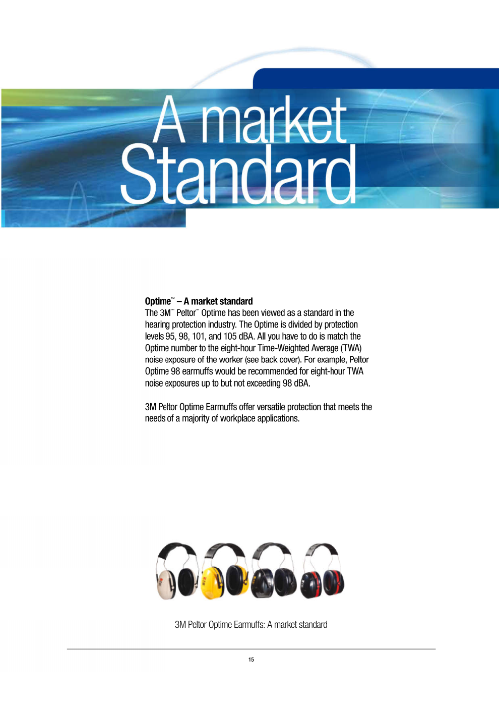 3M™ PELTOR™ Optime™ 105 Earmuffs H10A; Maximum Protection: Premium, Double-Shell Earmuffs for Extreme Noise (NRR 30 dB), Ultimate Comfort, Over-the-Head Design. - Image 4