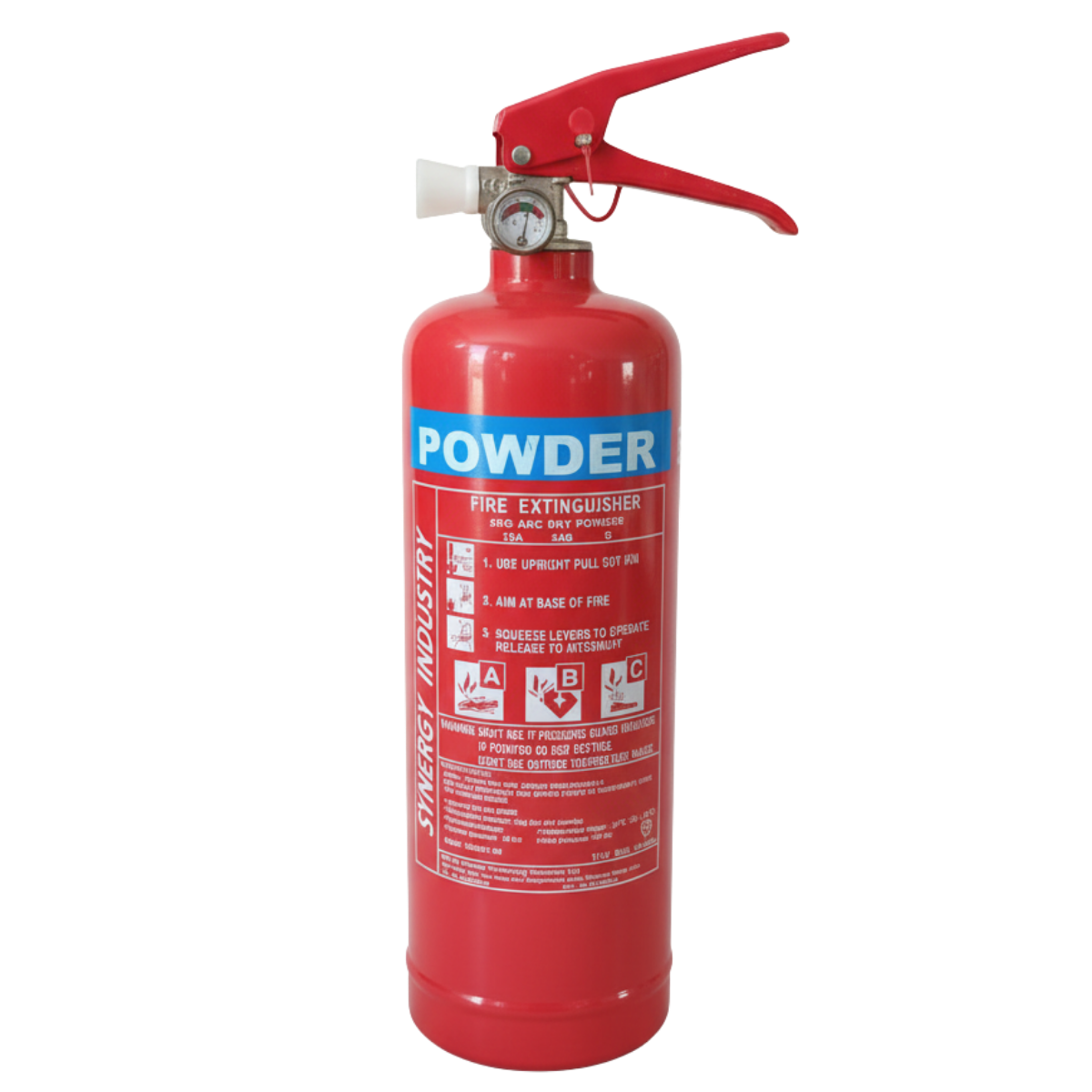 ABC Fire Extinguisher 2KG Dry Chemical Powder – BS EN3 Certified