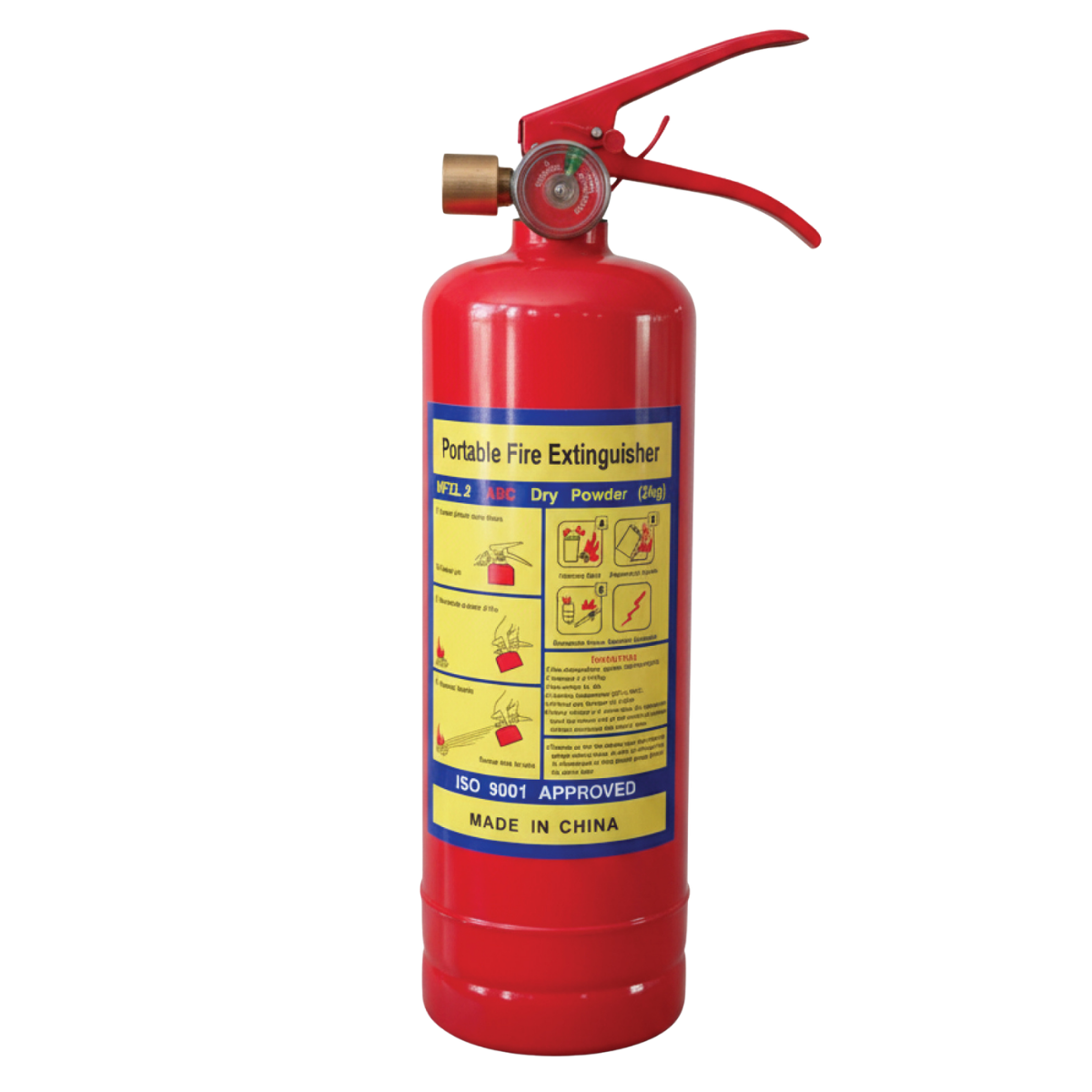 ABC Fire Extinguisher 2KG Dry Chemical Powder
