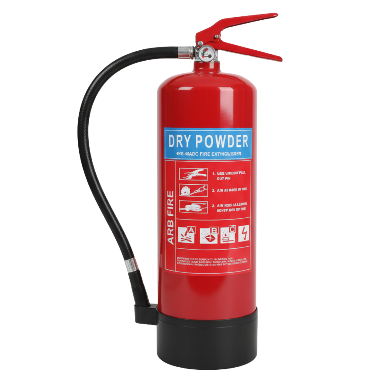 ABC Fire Extinguisher 4KG Dry Chemical Powder