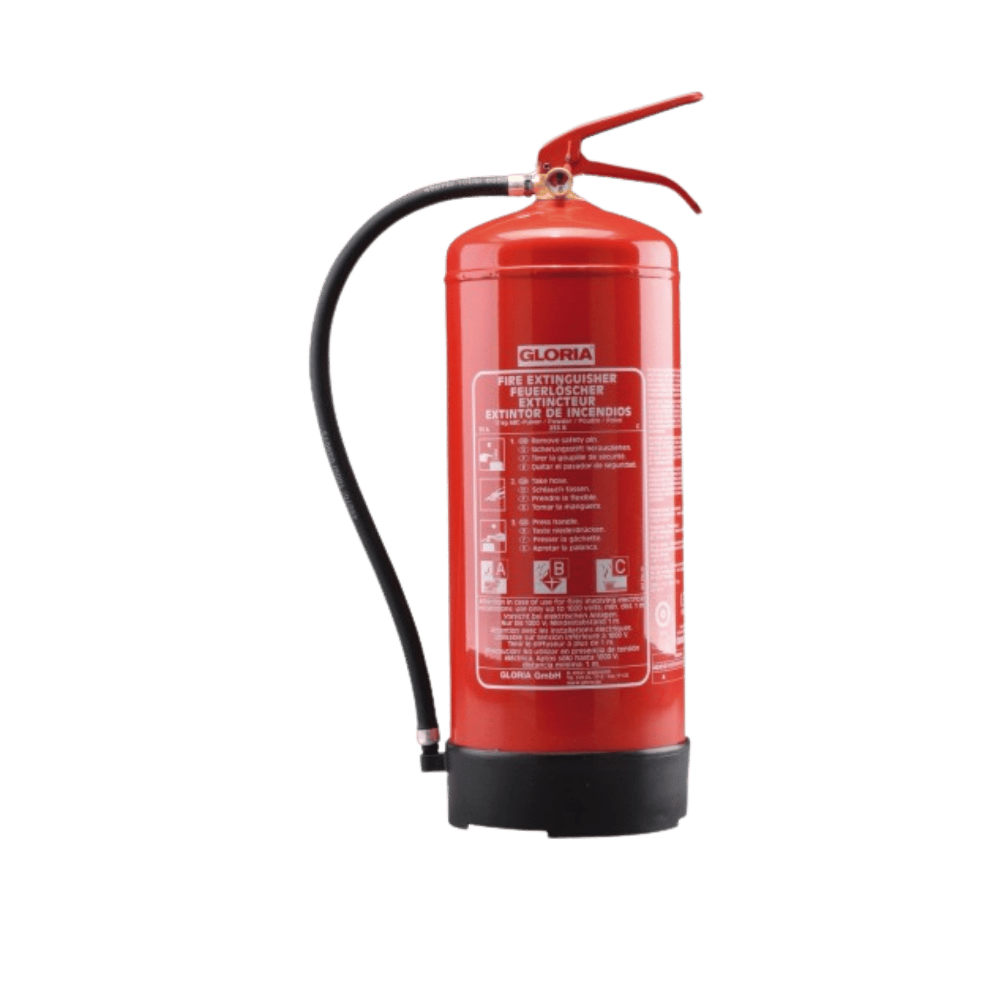 ABC Fire Extinguisher 12KG Gloria Dry Chemical Powder